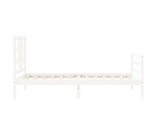 Estructura cama sin colchón madera maciza pino blanca 100x200cm