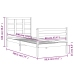 Estructura de cama con cabecero madera maciza