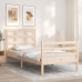 Estructura de cama con cabecero madera maciza