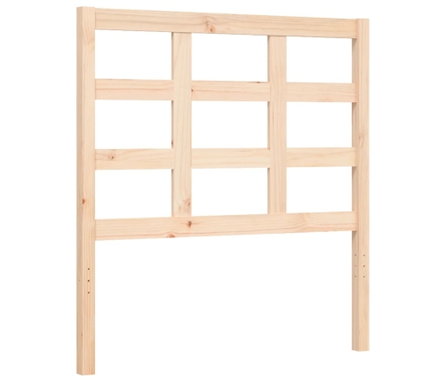 Estructura de cama con cabecero madera maciza
