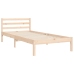 Estructura de cama con cabecero madera maciza 90x200 cm