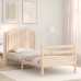 Estructura de cama con cabecero madera maciza