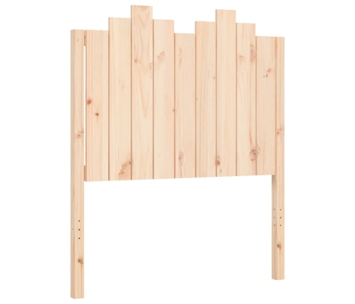 Estructura de cama con cabecero madera maciza