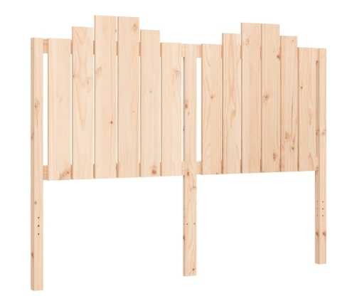 Estructura de cama con cabecero madera maciza 140x190 cm
