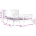 Estructura de cama con cabecero madera maciza 160x200 cm