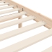 Estructura de cama individual con cabecero madera maciza