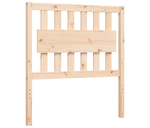 Estructura de cama con cabecero madera maciza