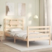 Estructura de cama con cabecero madera maciza