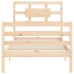 Estructura de cama con cabecero madera maciza