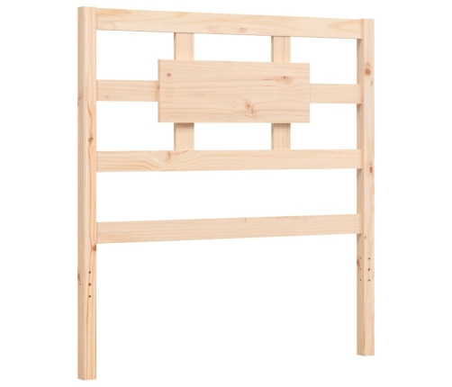 Estructura de cama con cabecero madera maciza