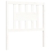 Estructura de cama con cabecero madera maciza blanco 90x200 cm