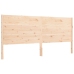 Estructura de cama con cabecero madera maciza 200x200 cm