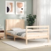 Estructura de cama con cabecero madera maciza 100x200 cm