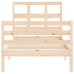 Estructura de cama con cabecero madera maciza