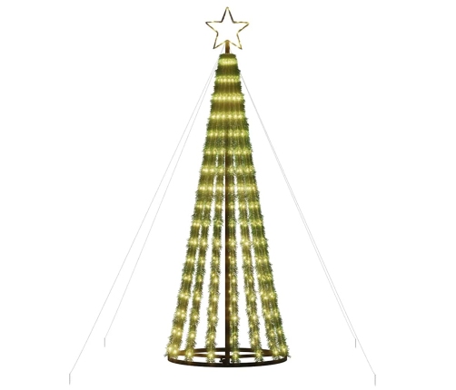 VidaXL Árbol de Navidad LED 275 LEDs blanco cálido 180 cm