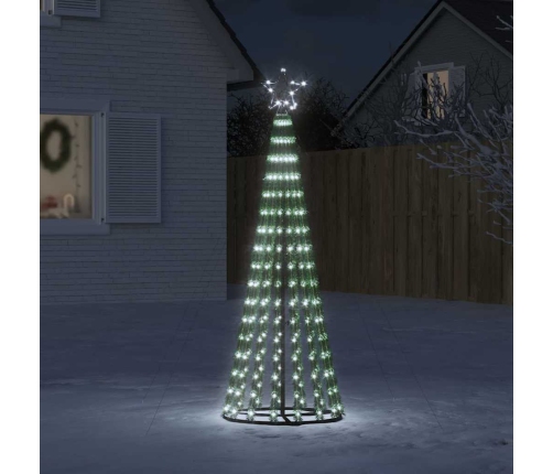 Árbol de Navidad LED 275 LEDs blanco frío 180 cm