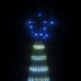 Árbol de Navidad LED 275 LEDs azul 180 cm