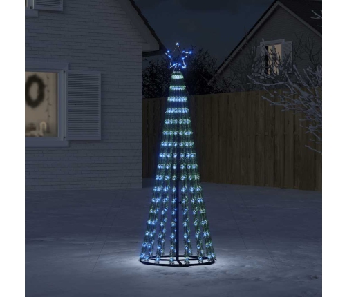 Árbol de Navidad LED 275 LEDs azul 180 cm