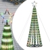 Árbol de Navidad LED 275 LEDs de colores 180 cm