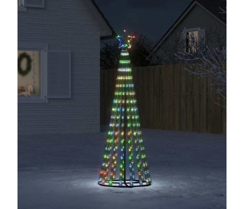 Árbol de Navidad LED 275 LEDs de colores 180 cm