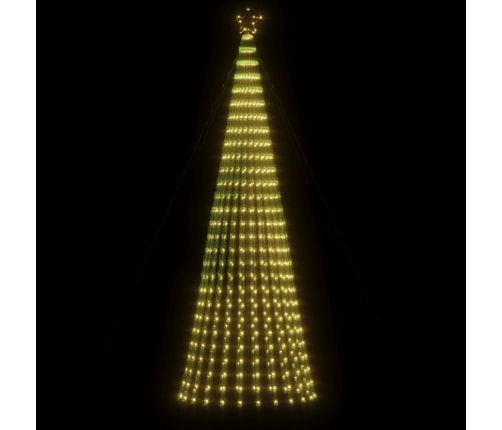 VidaXL Árbol de Navidad LED 688 LEDs blanco cálido 300 cm