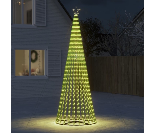 VidaXL Árbol de Navidad LED 688 LEDs blanco cálido 300 cm