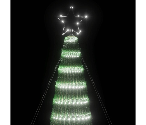 Árbol de Navidad LED 688 LEDs blanco frío 300 cm