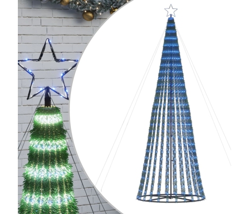 Árbol de Navidad LED 688 LEDs azul 300 cm