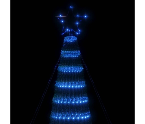 Árbol de Navidad LED 688 LEDs azul 300 cm