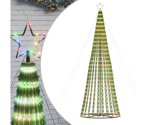 Árbol de Navidad LED 688 LEDs de colores 300 cm