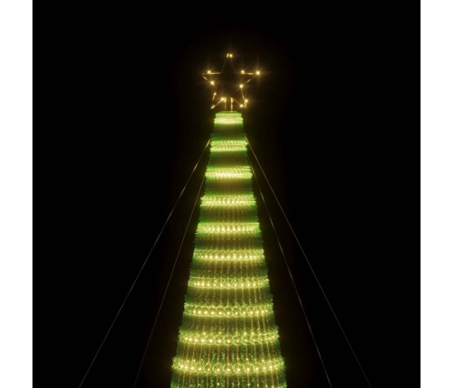 Árbol de Navidad LED 1544 LEDs blanco cálido 500 cm