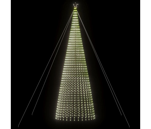 Árbol de Navidad LED 1544 LEDs blanco frío 500 cm