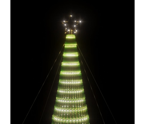 Árbol de Navidad LED 1544 LEDs blanco frío 500 cm