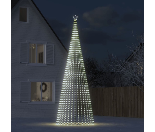 Árbol de Navidad LED 1544 LEDs blanco frío 500 cm