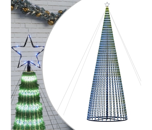 Árbol de Navidad LED 1544 LEDs azul 500 cm