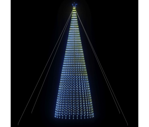 Árbol de Navidad LED 1544 LEDs azul 500 cm