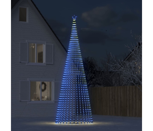 Árbol de Navidad LED 1544 LEDs azul 500 cm