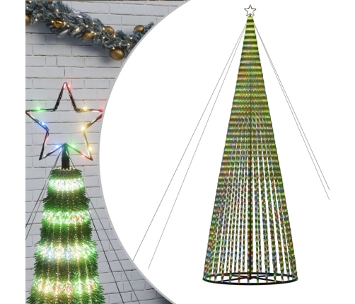 Árbol de Navidad LED 1544 LEDs de colores 500 cm