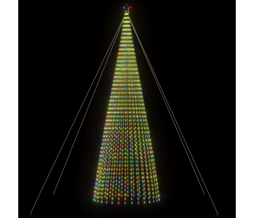 Árbol de Navidad LED 1544 LEDs de colores 500 cm