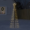 Árbol de Navidad LED con estacas 220 LEDs blanco cálido 180 cm