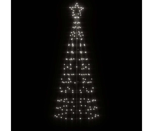 Árbol de Navidad LED con estacas 220 LEDs blanco frío 180 cm