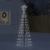 Árbol de Navidad LED con estacas 220 LEDs blanco frío 180 cm