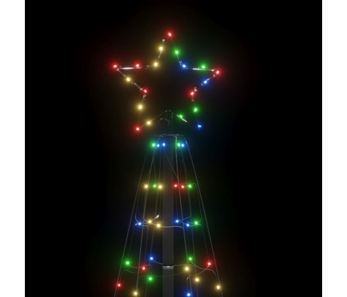 Árbol de Navidad LED con estacas 220 LEDs de colores 180 cm