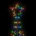 Árbol de Navidad LED con estacas 220 LEDs de colores 180 cm