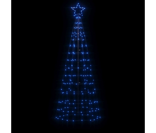 Árbol de Navidad LED con estacas 220 LEDs azul 180 cm