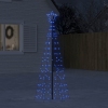 Árbol de Navidad LED con estacas 220 LEDs azul 180 cm