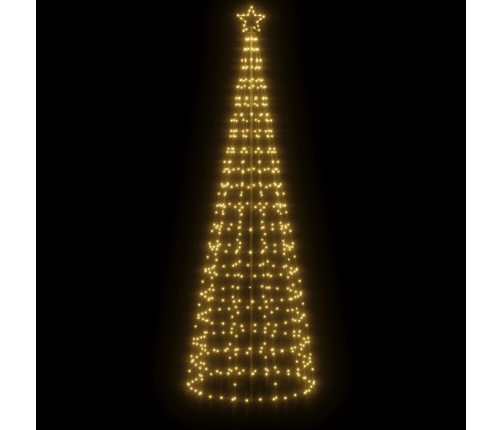 Árbol de Navidad LED con estacas 570 LEDs blanco cálido 300 cm