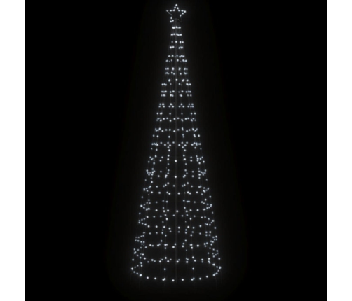 Árbol de Navidad LED con estacas 570 LEDs blanco frío 300 cm