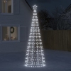 Árbol de Navidad LED con estacas 570 LEDs blanco frío 300 cm