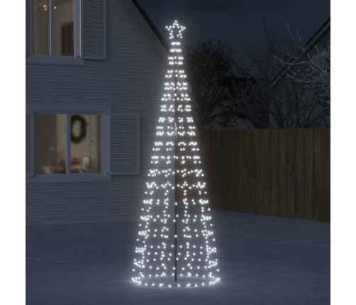 Árbol de Navidad LED con estacas 570 LEDs blanco frío 300 cm